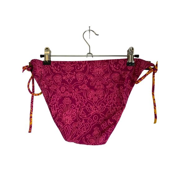 Victoria Secret Size Large NWOT Bikini Swim Bottom Pink Tie Sides - Picture 2 of 7